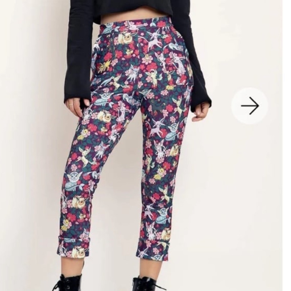 Blackmilk Floral Print Pants - Multicolor